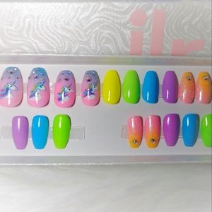 Active Length Unicorn Ballerina Press-on Nails 